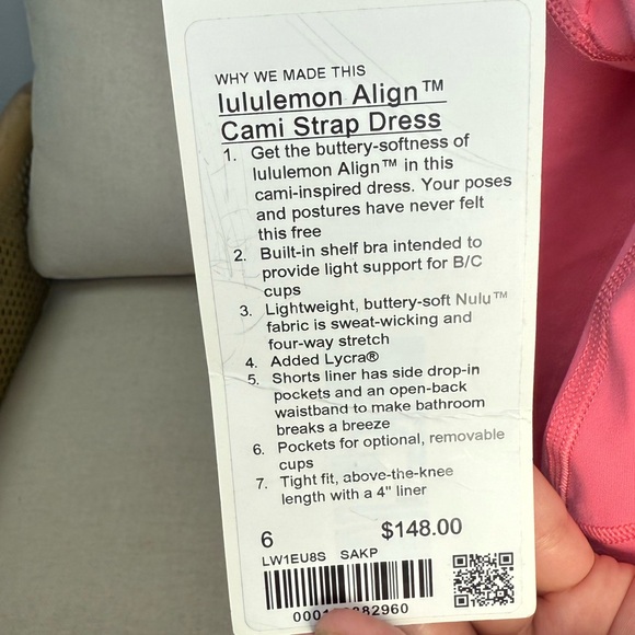 NWT Lululemon Align Cami Strap Dress - Picture 5 of 5